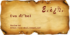 Eva Ábel névjegykártya