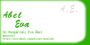 abel eva business card